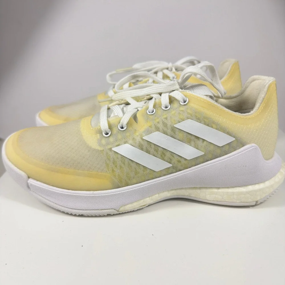 Adidas Crazyflight Volleyball Shoes Womens Size 5 Yellow White Boost EF2678